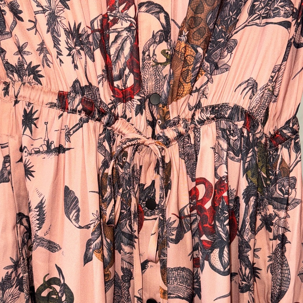 Scotch & Soda Dusty Rose Witchy Print Long Sleeve Dress - Picture 4 of 13